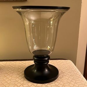 Pottery Barn Turned Wood Hurricane Medium